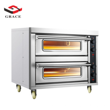 Commercial Stainless Steel Bakery Bread Machine Stone Electric Pizza Oven
